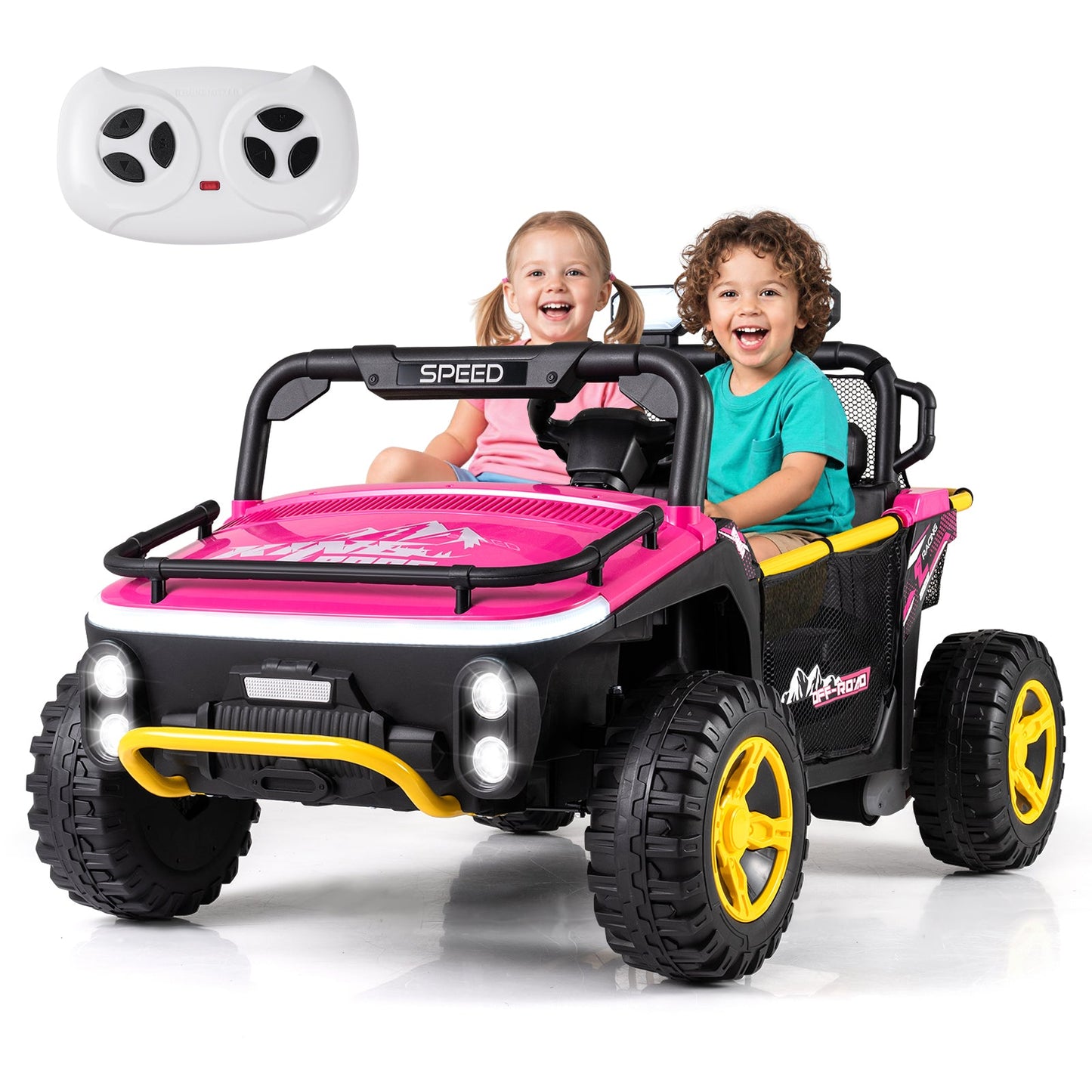24V Ride on Toy for Kids 2 Seater Ride on Truck Car with Horn Music Story