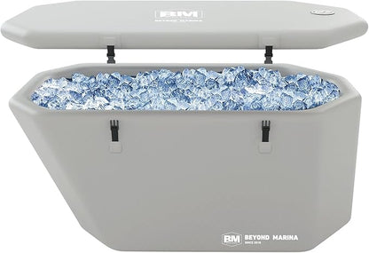 Inflatable Ice Bath Tub for Athletes, Slanted-Edge Cold Plunge Recovery Tub with Insulated Lid, EVA Groundsheet, Backpack, 120 Gallon Capacity, 61" x 31.5" x 24.8", Portable Durable Design
