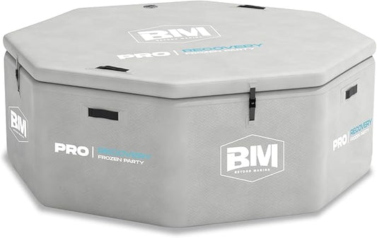 Inflatable Octagonal Ice Bath Tub for Groups, Party Cold Plunge Recovery Tub with Insulated Lid, Fits 8–10 People, 660 Gallon Capacity, 78.74" x 78.74" x 27.56", Portable Durable Design