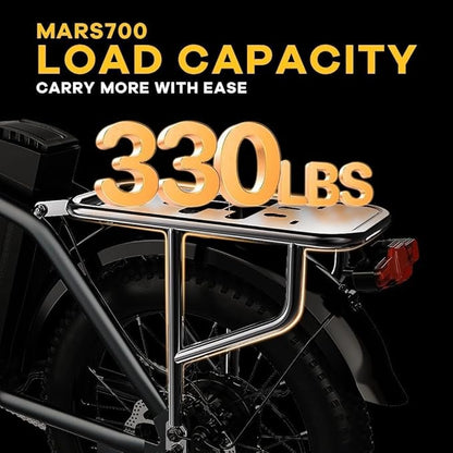 DriftGod Folding Electric Bike for Adults – 1000W Motor, 20"x3" Fat Tire, 48V Removable Battery, All-Terrain E-Bike with 7-Speed, Front Suspension – Powerful Foldable Ebike for Commuter