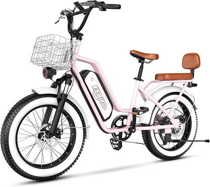 Electric Bike for Adults, 20"x 4" Fat Tire 35MPH Ebike, 1450W Peak Mountain Bike with 48V 20AH Removable 960WH Battery, 80 Miles Max Range Hydraulic/Mechanical Disc Brake 7-Speed Electric Bicycle