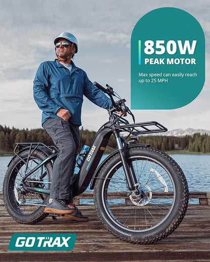 Gotrax 20" Folding Electric Bike with 40Miles (Pedal-assist1) by 48V Battery, 20Mph Power by Peak 500W, Adult Electric Bicycle with 5 Pedal-Assist Levels& LCD Display, Suitable for Commuting