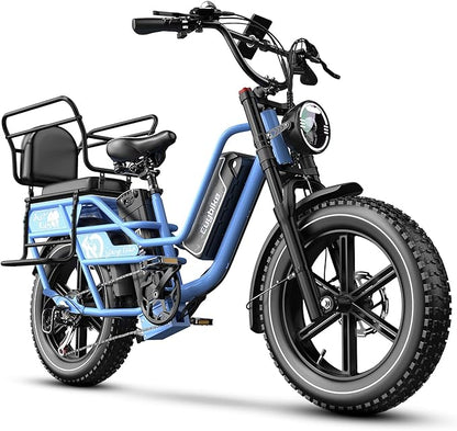 1500W Electric Bike for Adults,48V 20/60Ah Removable Battery Max Range 80Miles & 30MPH Electric Bicycle,20''×4" Fat Tire Ebike,Adult Electric Bicycles for Commute Beach Snow,E-Bike UL Certified