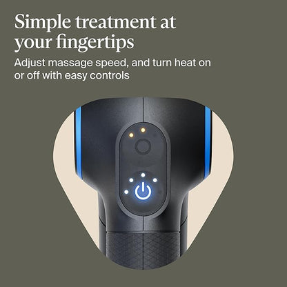 TheraGun Therabody Prime Plus Heated, Powerful Massage Gun for Enhanced Warm-Up & Workout Recovery - Quiet Deep Tissue Massager for Body and Back Pain Relief - Leg & Back Massager with Heat