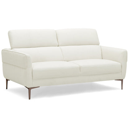 72.5 Inch Modern Fabric Loveseat Sofa Couch with Adjustable Headrest