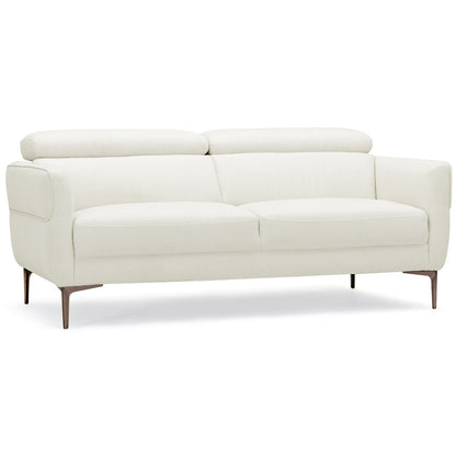 72.5 Inch Modern Fabric Loveseat Sofa Couch with Adjustable Headrest