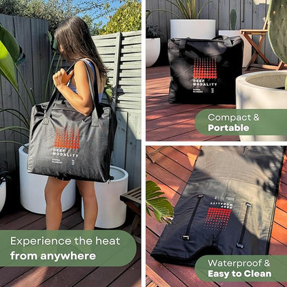 Pro M3 - Infrared Sauna Blanket | Detox, Wellbeing & Recovery | Highest Grade Materials + Jade & Tourmaline for Enhanced Therapy, Adjustable Temp 77-176°F, 6ft x 3ft (Mineral Edition)