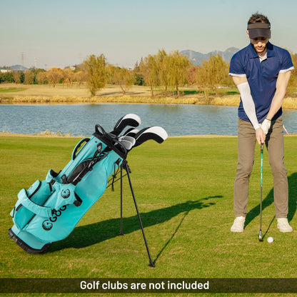 Golf Stand Bag Lightweight Golf Bag with 8 Way Top Dividers and 5 Zippered Pockets