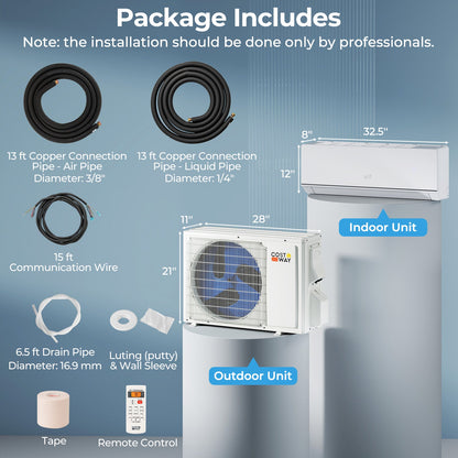 SEERXtreme Series ENERGY STAR Certified 12000 BTU 24 SEER2 208-230V Mini Split Heat Pump Heating at -15¬∞F