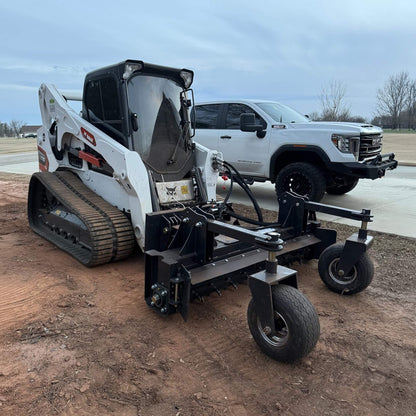 Heavy-Duty 72-Inch Industrial Soil Power Rake Skid Steer Attachment (SAK63905)