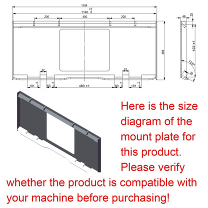 Heavy-Duty Skid Steer Auger Drive Attachment With 12-Inch Post Hole Bit (SAK25169)