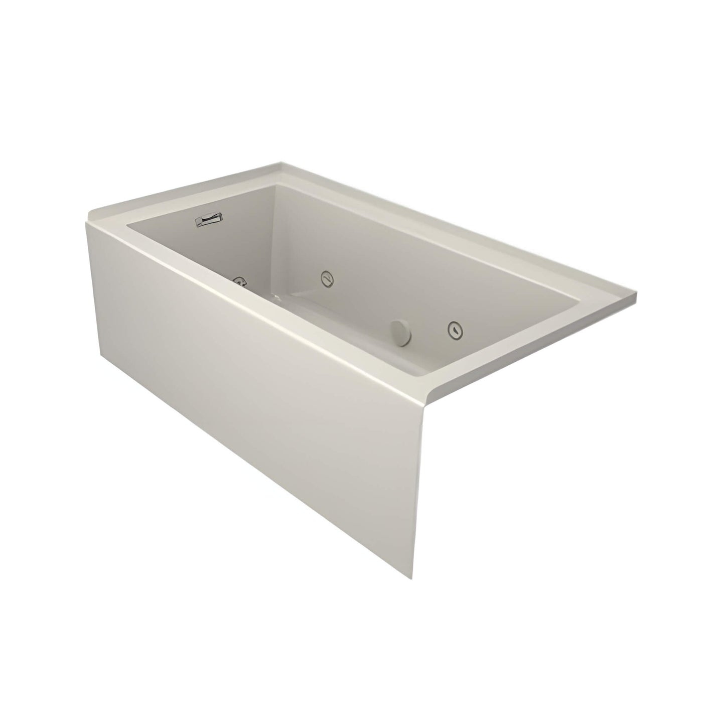 Jacuzzi Linea 60-Inch Acrylic Whirlpool Bathtub With Air And Water Therapy System [JLNS6032WLR2XXWW] (SAK53620)