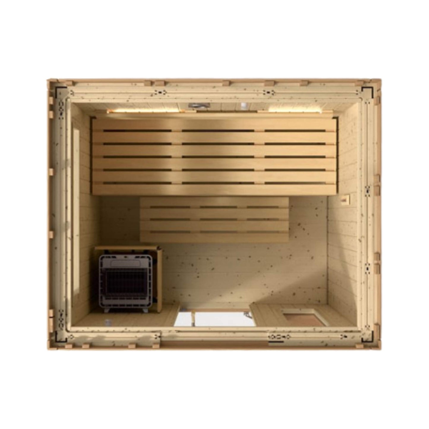 Kohler C2 Outdoor Douglas Fir Scandinavian Spruce Sauna Kit (SAK25973)