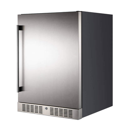 Premium 5.3 Cu.Ft Single Door Stainless Steel Built-In Wine Beverage Undercounter Refrigerator (SAK95276)