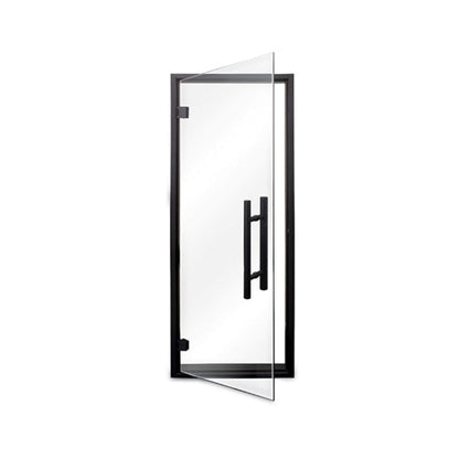 Prosaunas 24X73 Black Alder Prehung Clear Glass Sauna Door (SAK67491)