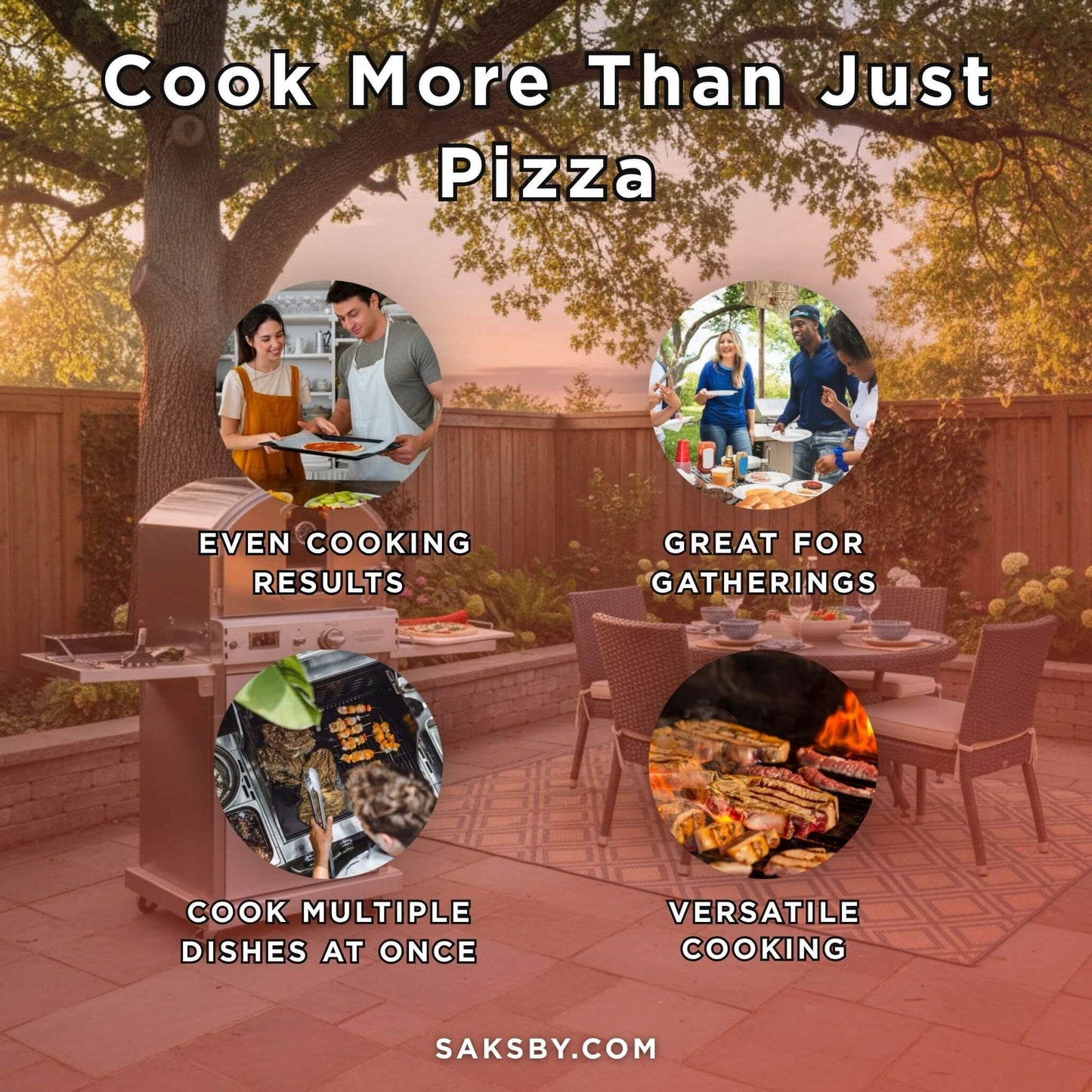 Summerset 60" Outdoor Freestanding Gas Pizza Oven [SS-OVFS-LP/NG] (SAK17543)